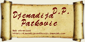 Đenadija Patković vizit kartica